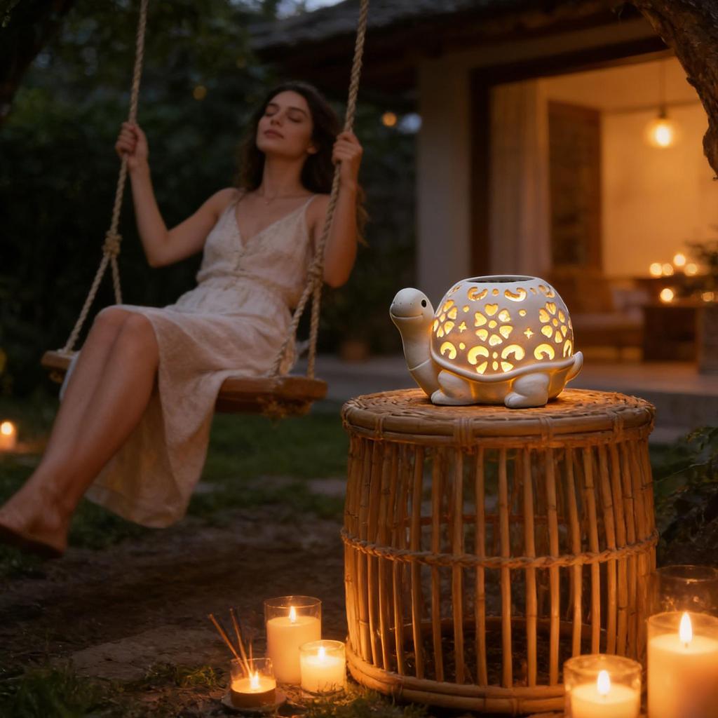 Solar Lights Outdoor Waterproof LED Turtle Lantern Solar Garden Lights Animal Figurines for Yard Patio Porch Lawn Pathway