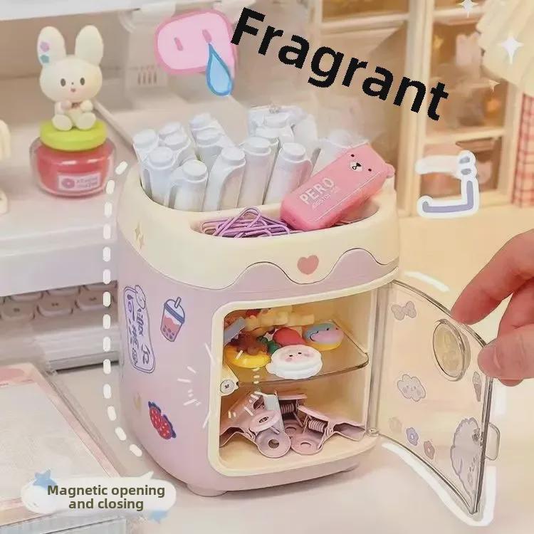 Adorable Piggy Pen Holder - Large Capacity Desktop Organizer for Students and Children