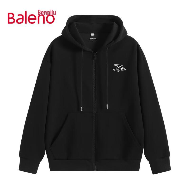 Baleno Men's 2025 Spring Heavyweight Hooded Cardigan Sweatshirt