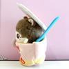 Cup Ramen-Shaped Plush Clothes for 10cm Plush Toys, Kigurumi Accessories, Otaku Activities, Doll Mascot, Kpopdoll Costume [Used]