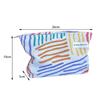 Colorful Stripes Corduroy Cosmetic Bag Portable Travel Toiletry Bag Skincare Sundries Aesthetic Makeup Storage