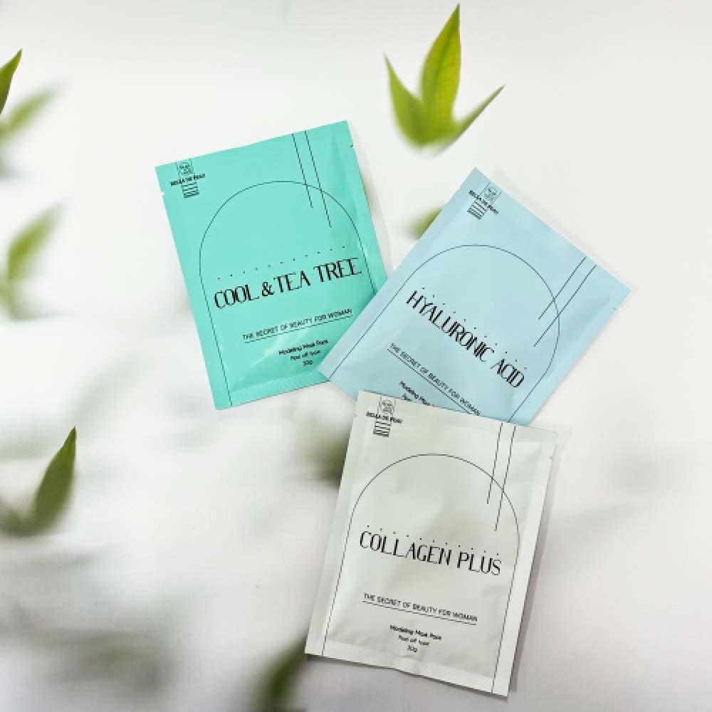 Belladepeau Disposable Modeling Pack 30g 10 Pieces Cool and tea tree (10 pieces)
