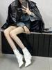 2025 Autumn/Winter Stiletto Heel Pointed Toe Women's Ankle Boots with Side Zipper