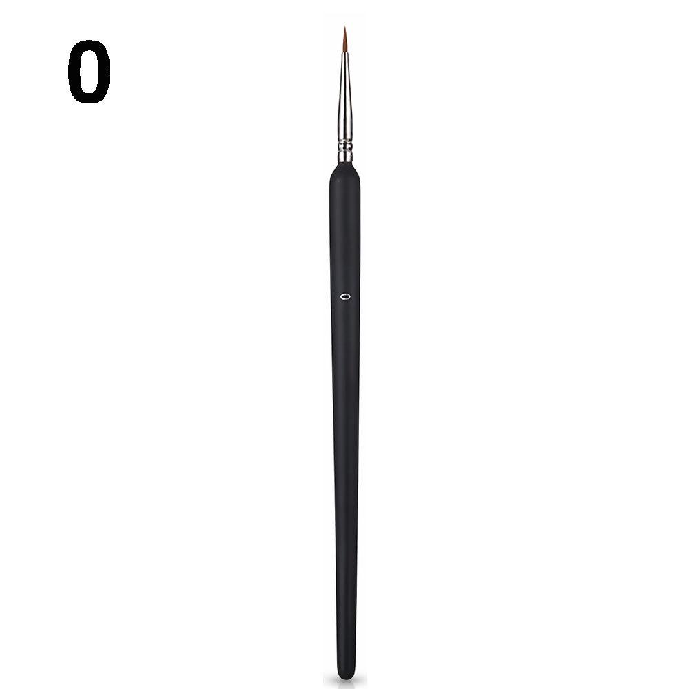 Outline Hand-Painted Watercolor Brush: Wolf Hair, Fine Line & Thick Round Handle for Chinese Painting & Nail Art.