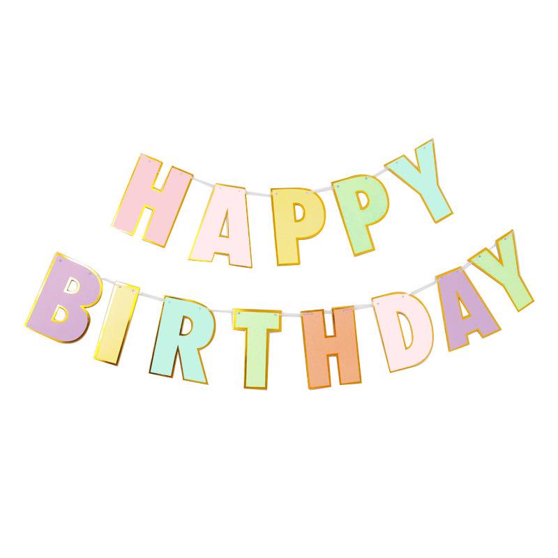 First Birthday Party Banner for Kids - Festive Hanging Decoration