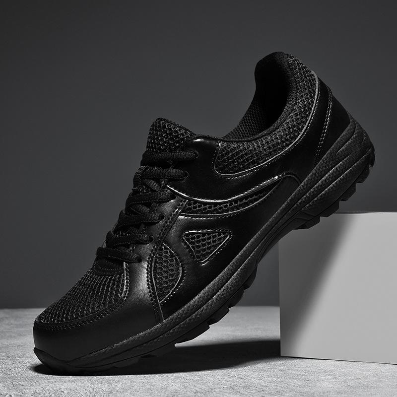 

Новые весенние и осенние тренировочные кроссовки мужские черные тренировочные кроссовки для пожарных, резиновые кроссовки для страхования труда, обувь для освобождения, спортивная обувь для бега 38