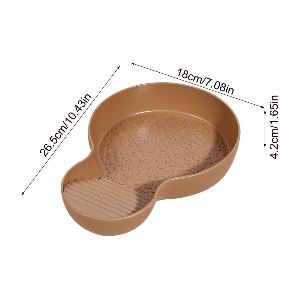Reptile Water Bowl Anti-Slip Turtle Bathing Pool Aquarium Ornament Tortoise Accessories Snake Water Dish for Gecko Snake Turtle