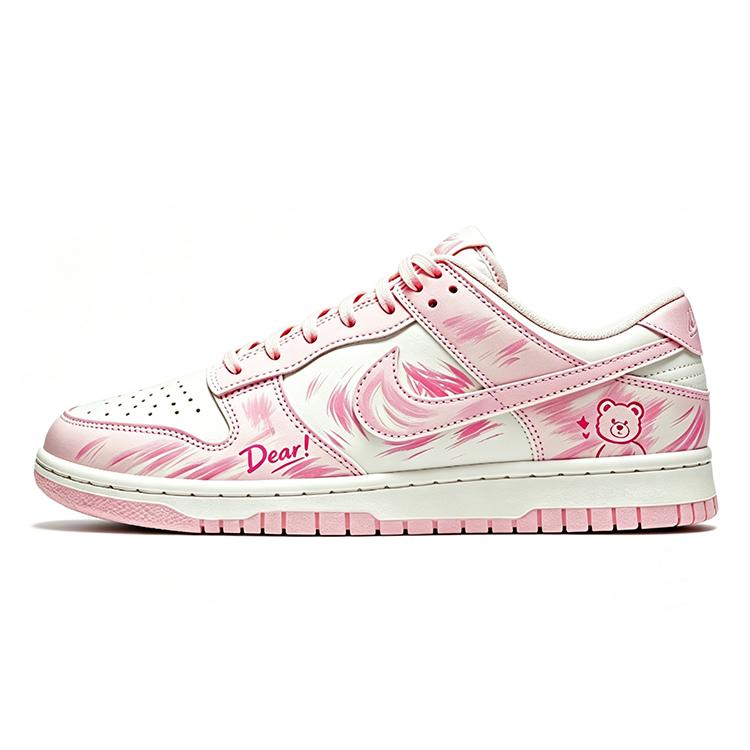 Nike Dunk True Love Bear Low Top Skateboard Shoes Women's Cute Pink DD1503-102(Team110-)