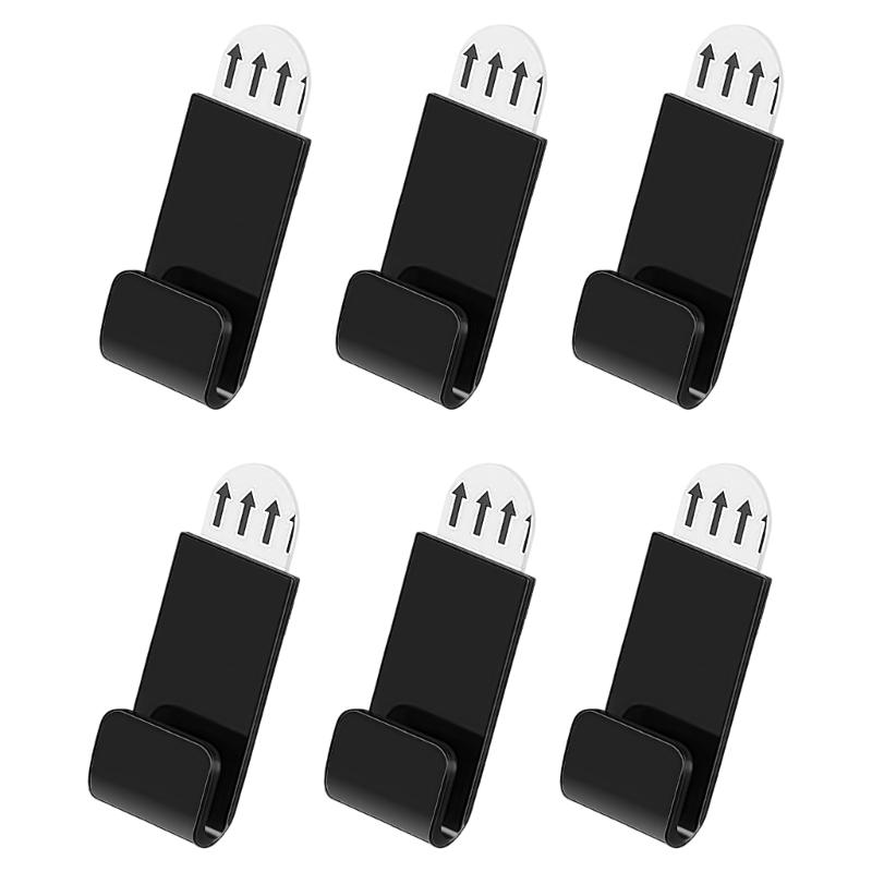 652F 6PCS Transparency Wall Mounted Vinyls Storage Shelf Vertical Hanging Display Rack Easy Assembly Album Hanger