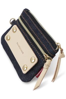 NeedNetwork Okayama Denim Coin Purse Pass Case Coin Case Commuter Pass Key Case Key Coin Card Holder ID Card Holder Card Case Wallet Men's