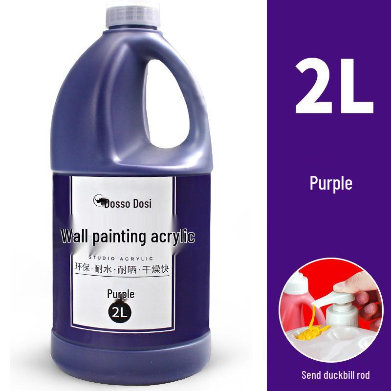 2L Acrylic Paint Bucket for Wall, Textile & Graffiti DIY Projects