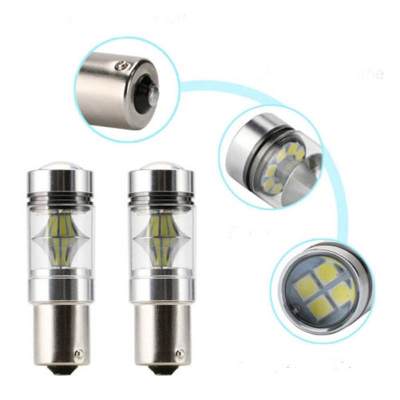 100W 2X 1156 BA15S 382 P21W CREE XBD WHITE LED STOP REVERSE LIGHT CANBUS Bulbs