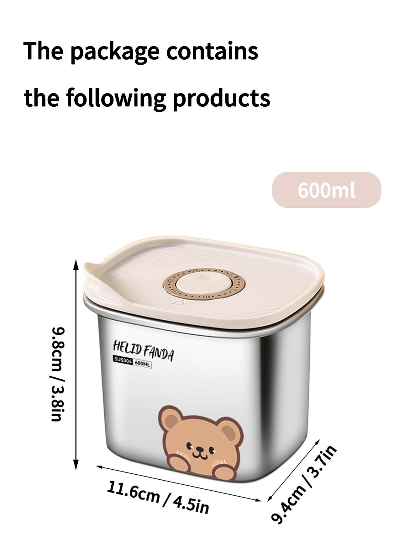 

WORTHBUY Ланч-бокс из нержавеющей стали 304, контейнер для сохранения свежести, разогреваемый в микроволновой печи, герметичный контейнер для хранения в холодильнике, портативный контейнер для еды