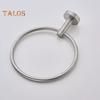 Suction Cup Towel Ring Wall-Mounted Metal Holder Solid Color Easy To Install Bathroom Hand Towel Holder Hanger Hook