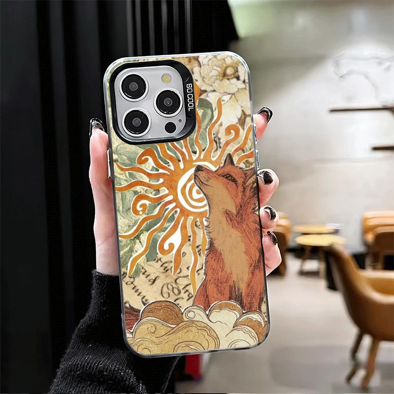 Cartoon Fox Animal Soft Phone Case for iPhone 15 16 17 Pro Max 17Air 16E 14 Plus 13 12 Mini Shockproof Cover Back Shell
