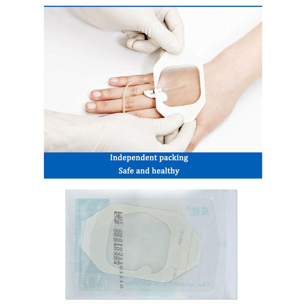 Medical Waterproof Wound Dressing PU Film Breathable Sterile PICC I.V. Cannula Infusion Indwelling Needle Fixation Sticker