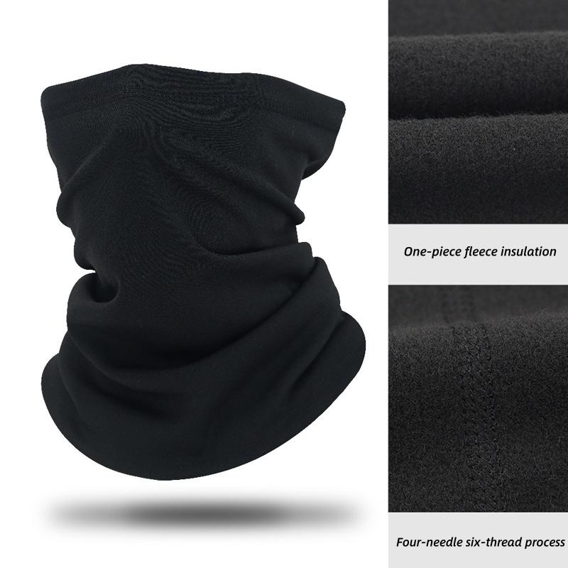 Winter neck warmer, unisex windproof face mask with fleece lining, suitable for hiking, skiing, cycling, and ice fishing
