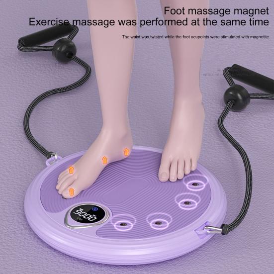 Digital Display Screen Smart Counting Foot Massage Function Strong Load Bearing Waist Twisting Disc Abdomen Twisting Machine Waist
