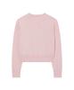 COVERNAT WOMAN Cooper Logo Round Neck Knit Light Pink
