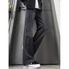Summer thin dark American high street micro-pull jeans men's loose pants drape retro men's pants