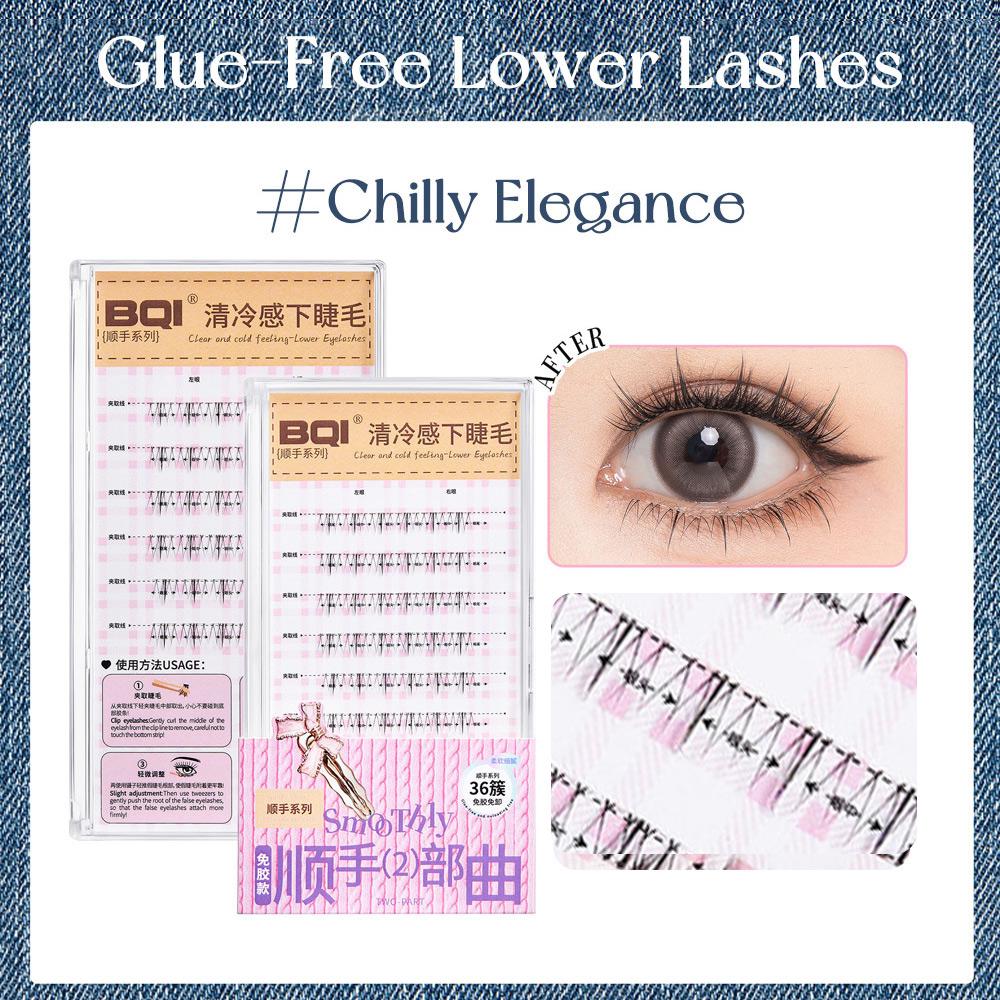 Natürlicher Look Vorgeklebte Unterwimpern Weich & Leicht Selbstklebende Wimpern Großes Volumen zur Auswahl