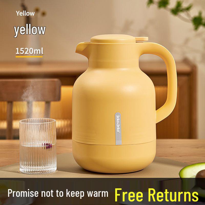 Large Capacity Electric Kettle with Insulated Glass Inner Liner - 48-Hour Thermal Flask for Dorms and Homes