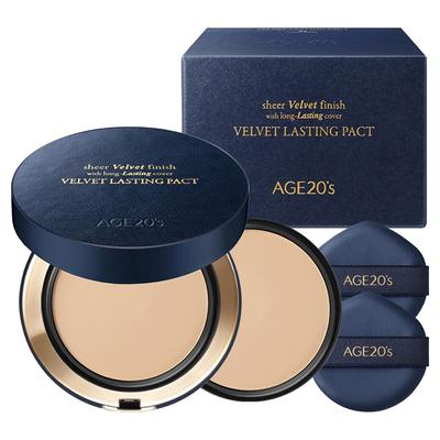 Age to Wenness Velvet Lasting Puder + Nachfüllset, Nein. 23 Mittelbeige, 1 Set