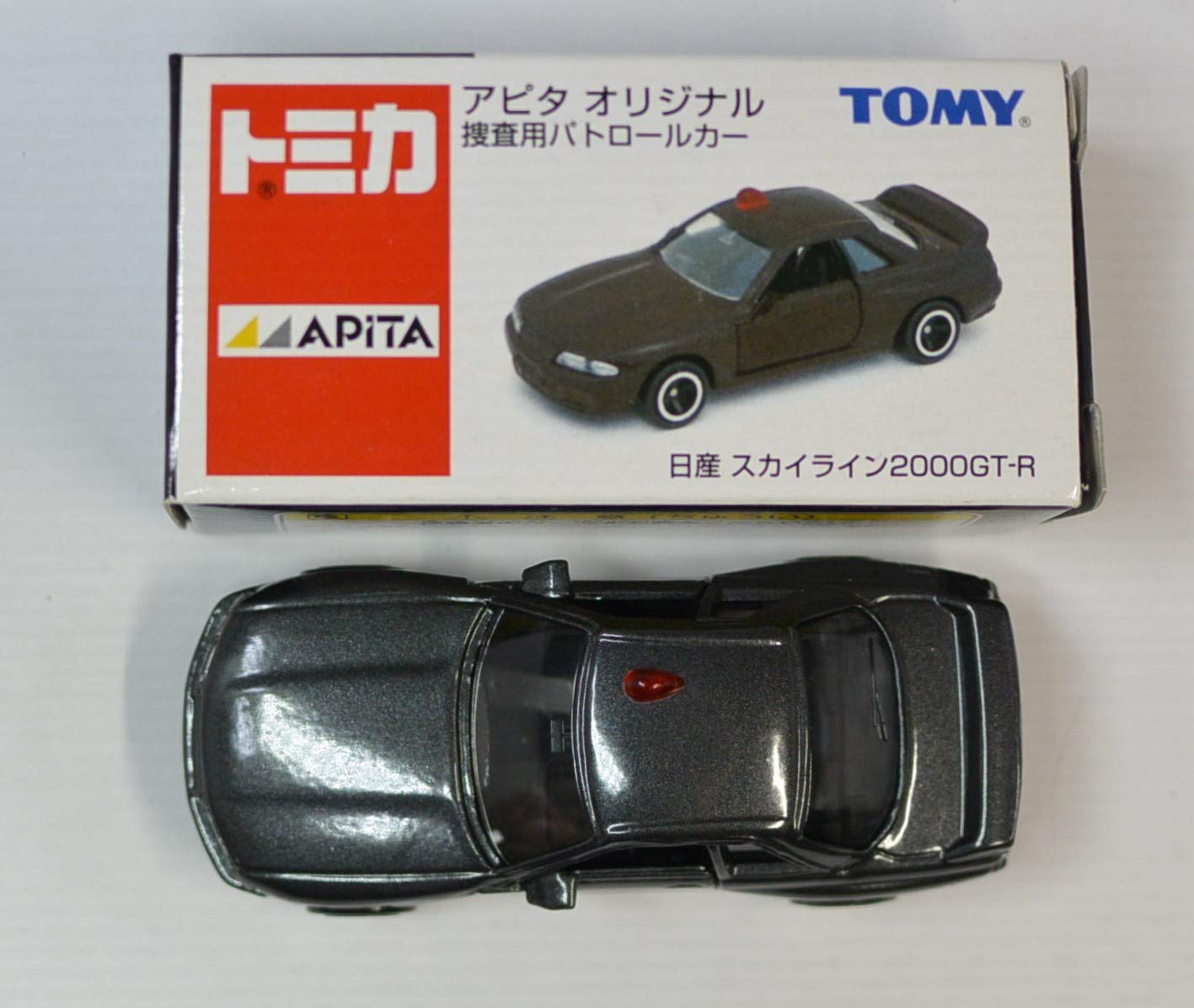 

Tomica Apita Оригинальная патрульная машина R32 Skyline Gunmetal GT-R
