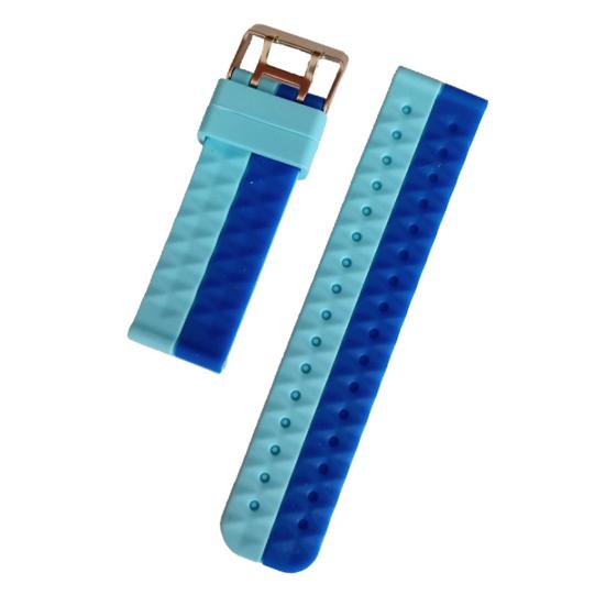 

Ремешок для часов Мягкая замена 20 мм Смарт-часы Браслет Силиконовый браслет для детей синий