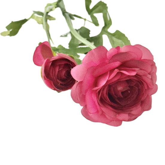 Artificial Peony Flower Realistic Faux Silk Flower with 1 Bloom And 1 Bud for Vase DIY Bouquet Wedding Party Centerpiece Photography Props