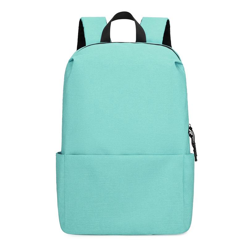 Backpack Candy Color Backpack Female and Male School Bag Travel Waterproof Computer Backpack