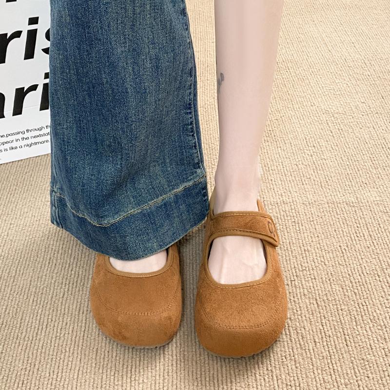 Fashion CRLAYDK Vintage Women's Casual Loafers Slip On Flat Shoes Comfort Penny Cute Ladies Walking Office Suede Leather Moccasins