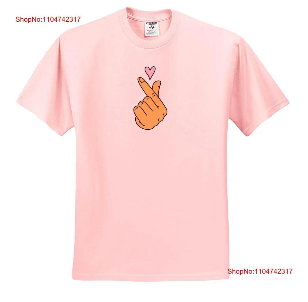dRose Finger Heart K Pop Hand Sign T Shirt Vintage Washed Designer Clothes Breathable Stretched Casual Unisex Comfortable Soft