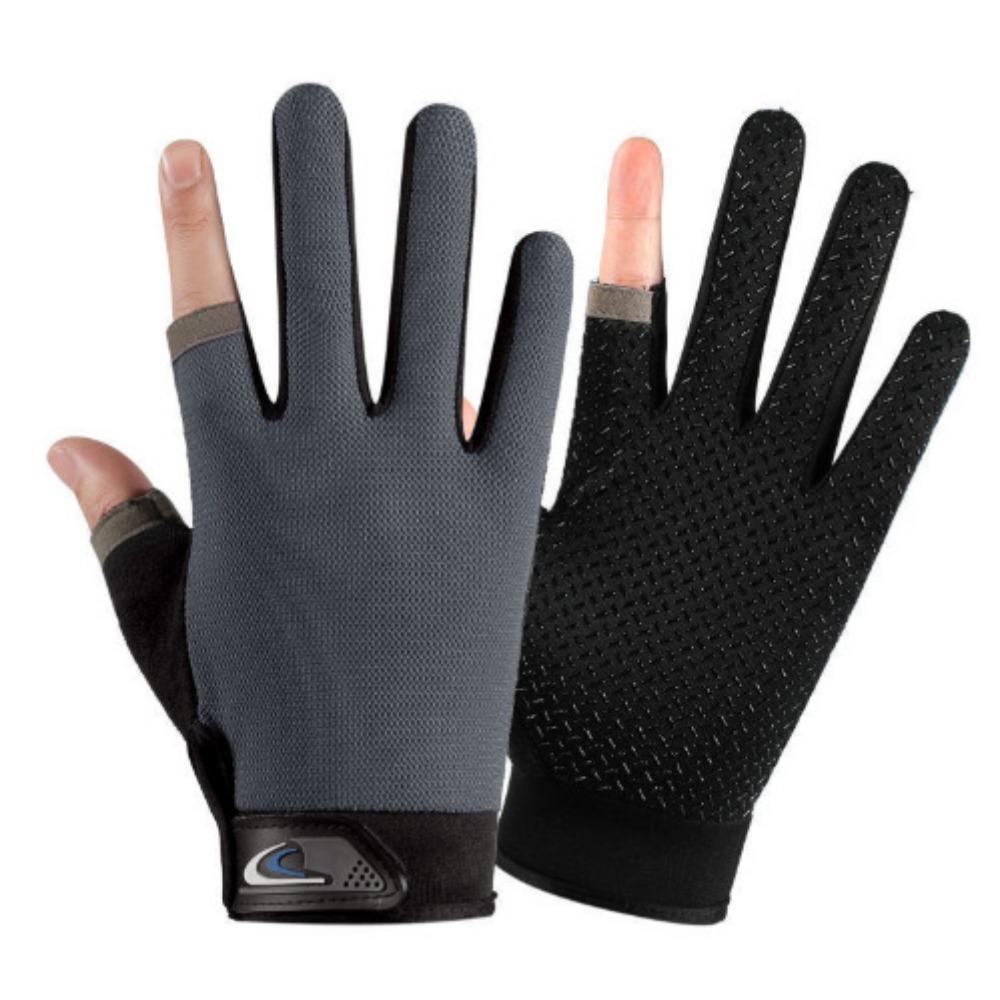 Spring and summer gloves outdoor sports cycling touch screen breathable non-slip sunscreen mesh bicycle fishing gloves