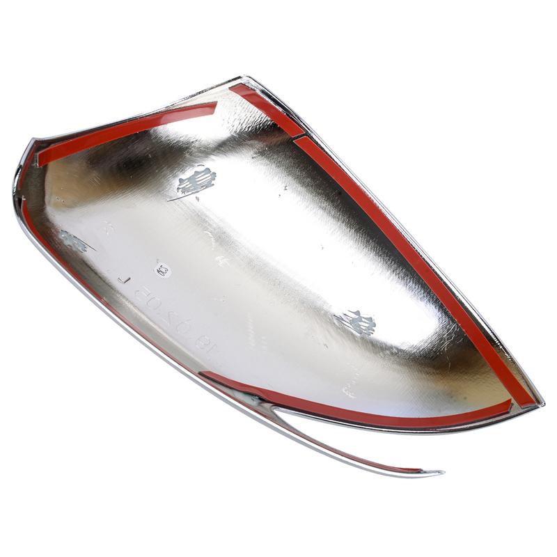 1 Pair Car Left Right Side Rear View Mirror Cover Trim Cap Fit for Hyundai Santa Fe     Silver Chrome ABS