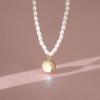 Retro Opal Pearl Necklace Women'S High Sense Versatile Light Luxury Trendy Neck Chain