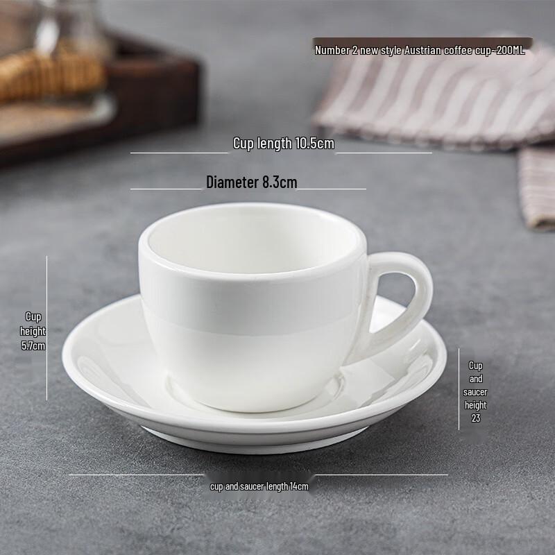 

Retro Ceramic Coffee Mug & Saucer Set
