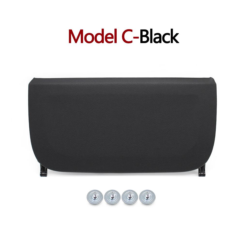 Car Seat Leather Backrest Storage Pocket Cover For BMW 5 5GT X5 X6 7 Series F10 F11 F07 F01 F02 F15 F16 2013-2018 Model C-Black