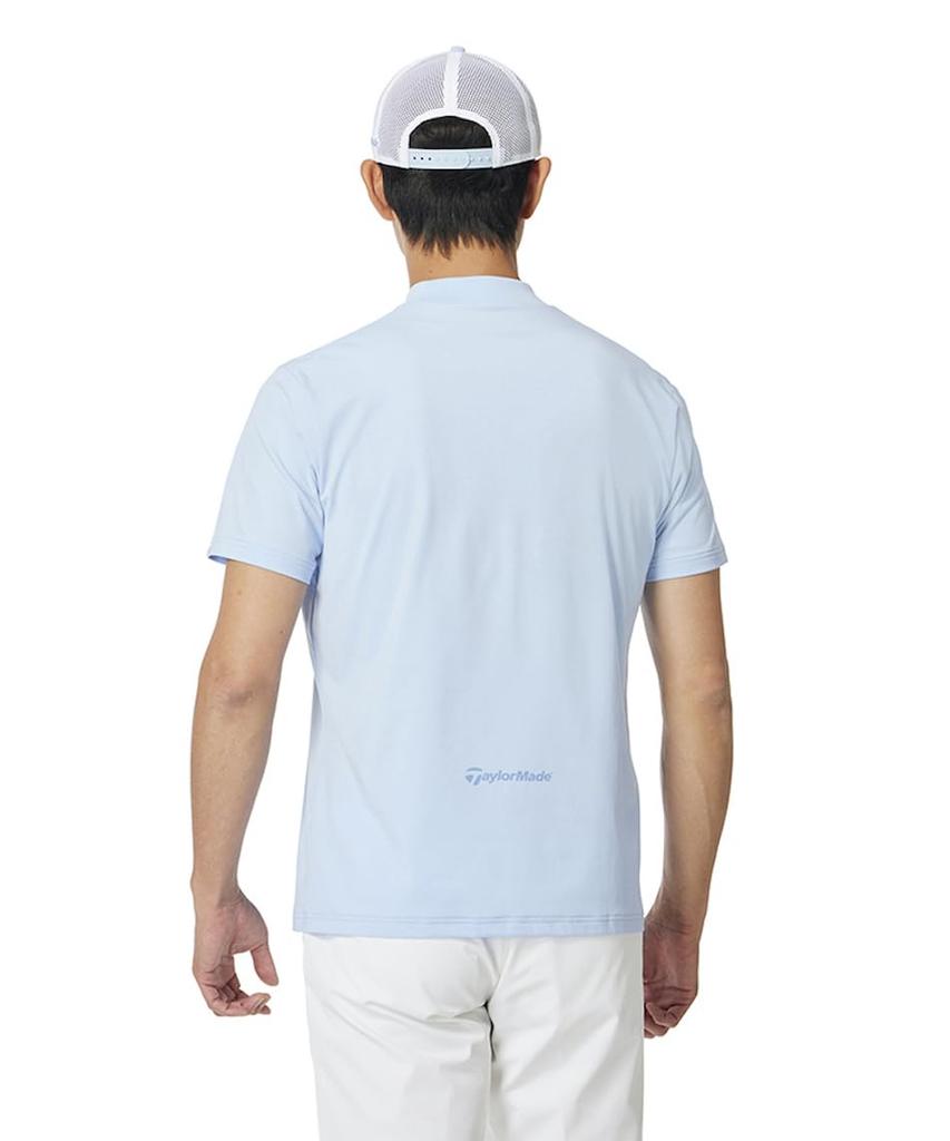 TaylorMade Circle Logo S/S Mock Black, White, Size L, Men's, 2025SS UN650