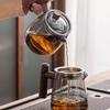 Glass teapot, wooden handle, Chinese tea ceremony, transparent tea set, cup filter, high borosilicate Japanese pot