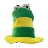 Morbido Cappello Peluche Pallone da Calcio, Cappello a Cilindro a Strisce Tema Sportivo per Feste, Copricapo da Tifo per Partite di Calcio per Bar Sportivi, Accessori per Photo Booth, Eventi a Tema