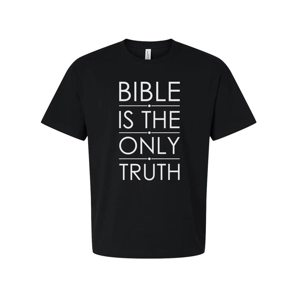 Bible Is The Only Truth Unisex Christian T Shirt With Bold Typography For Believ
