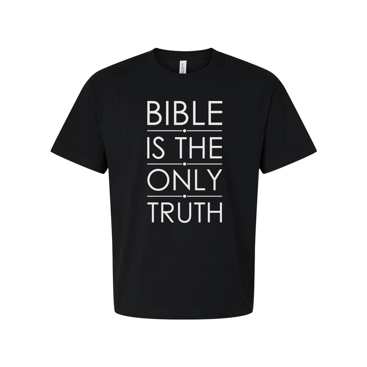 Bible Is The Only Truth Unisex Christian T Shirt With Bold Typography For Believ 4XL