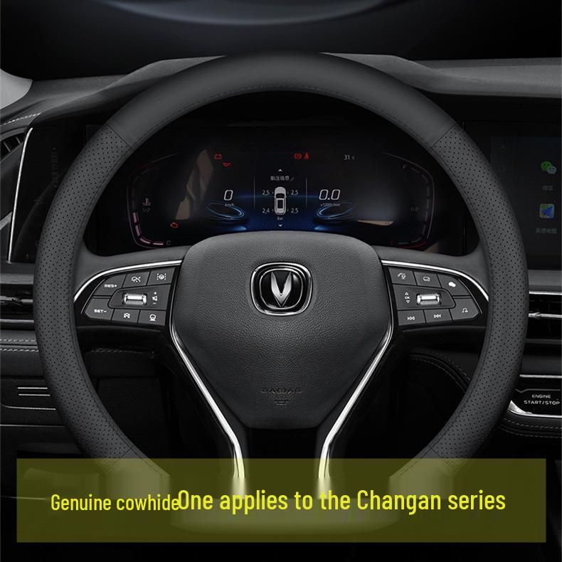 Changan Genuine Leather Steering Wheel Cover for Eado, CS75 Plus/CS55/Unit Models