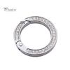 Key Ring Double-sided Rhinestone Compressible Spring Exquisite Portable Multipurpose Decorate Zinc Alloy Spring Keyring Key Chain Buckle Car Accessory