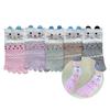 5 Pairs of Women's Pastel Cat Toe Sneaker Socks