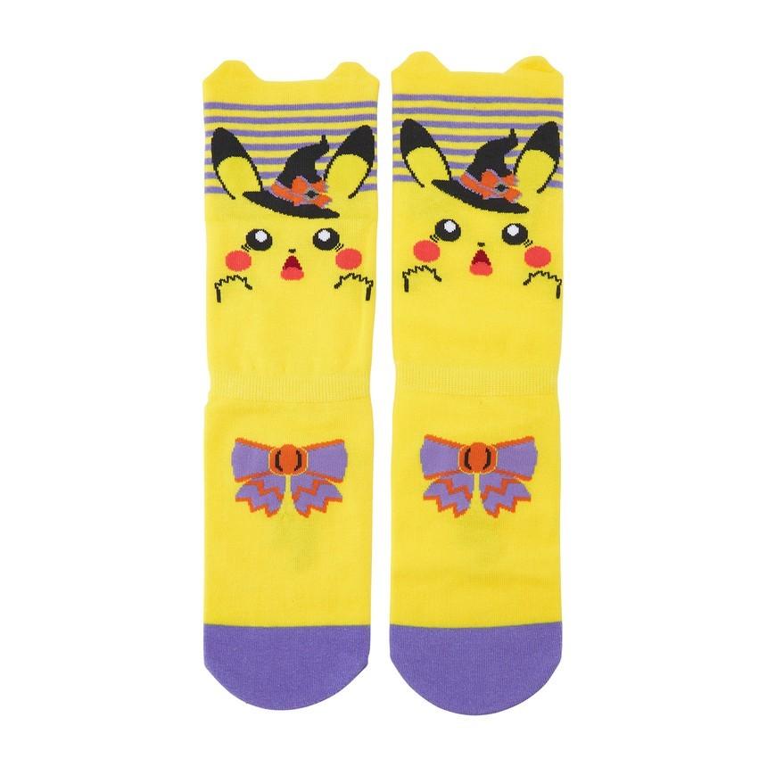 [Pokemon] Pokemon Center Official Halloween Trick or Treat Pikachu Kids  Socks (16-20cm)