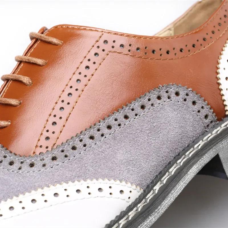 Fashion Classic PU Patent Leather Shoes for Men Casual Business Shoes Lace Up Formal Office Work Shoes for Male Party Wedding Oxfords