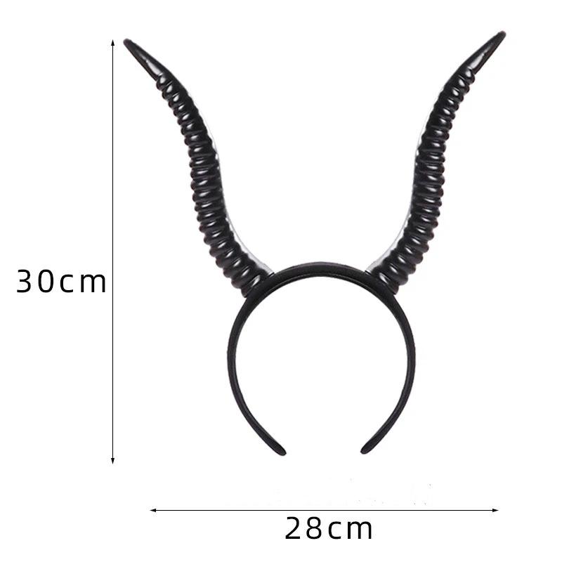 Gazelle Horn Headband Cosplay Props Fantasia Headwear Women Halloween Carnival Party Costume Accessories