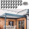 Roof Snow Guards 25 Pieces Metal Roofing Ice Stop Buildup Standing Seam Roof Guards Against Snow Sliding Off For Winter Supplies